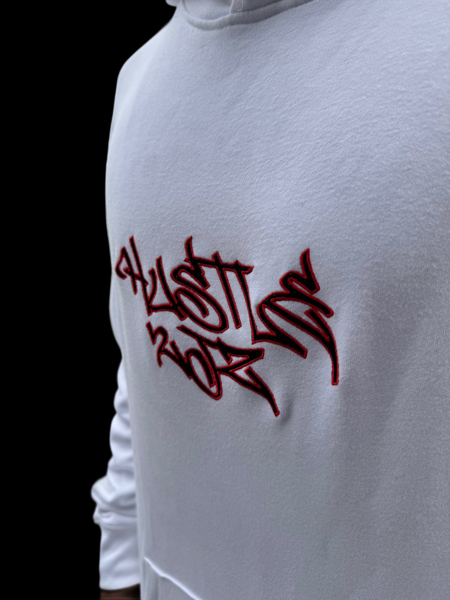 Jogging H2JZ Blanc, Détails Rouges