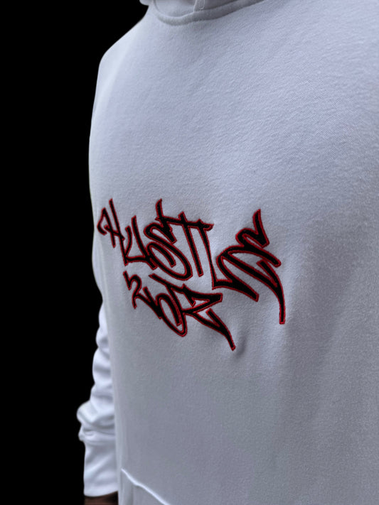 Jogging H2JZ Blanc, Détails Rouges