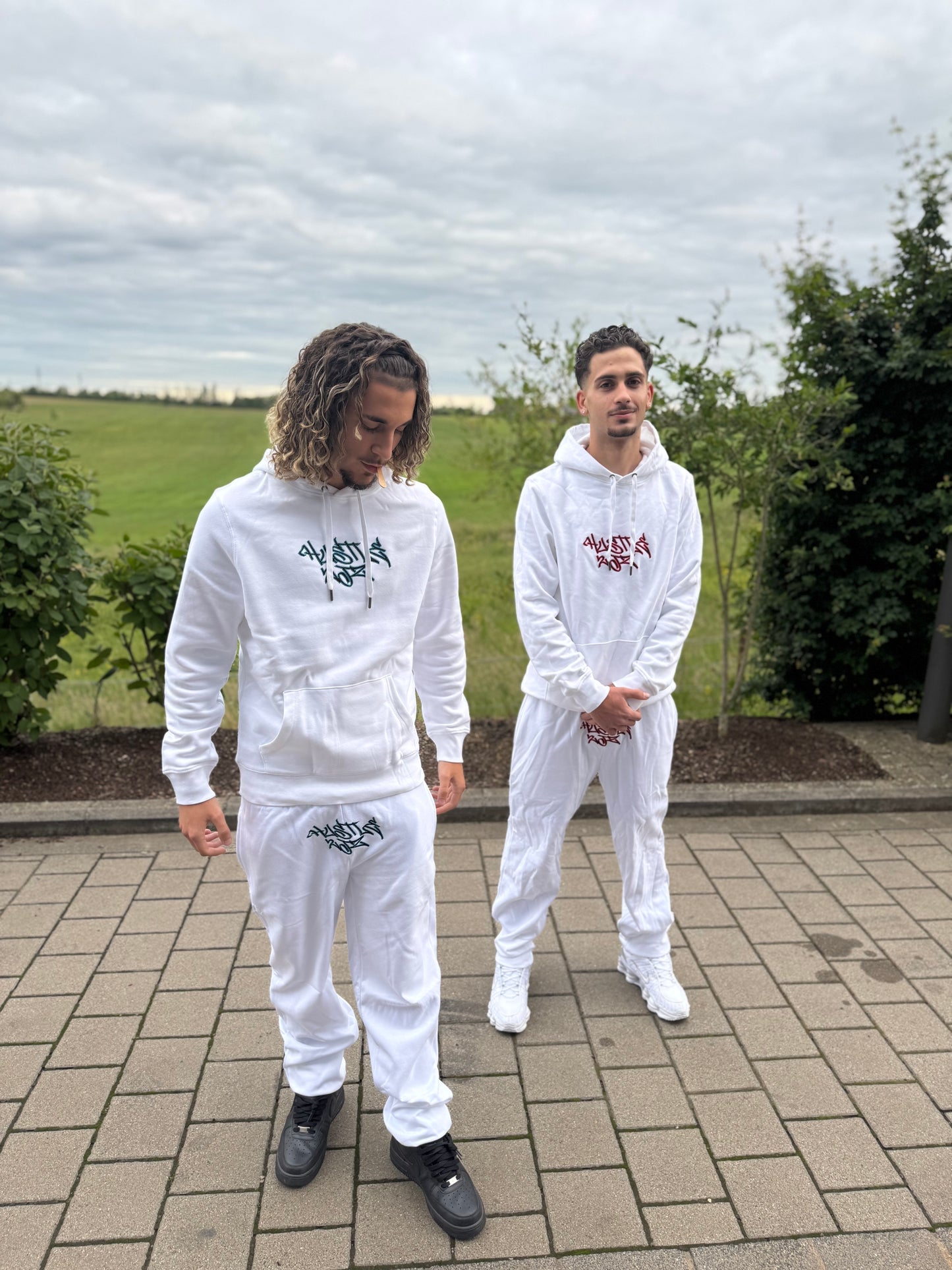 Jogging H2JZ Blanc, Détails Rouges